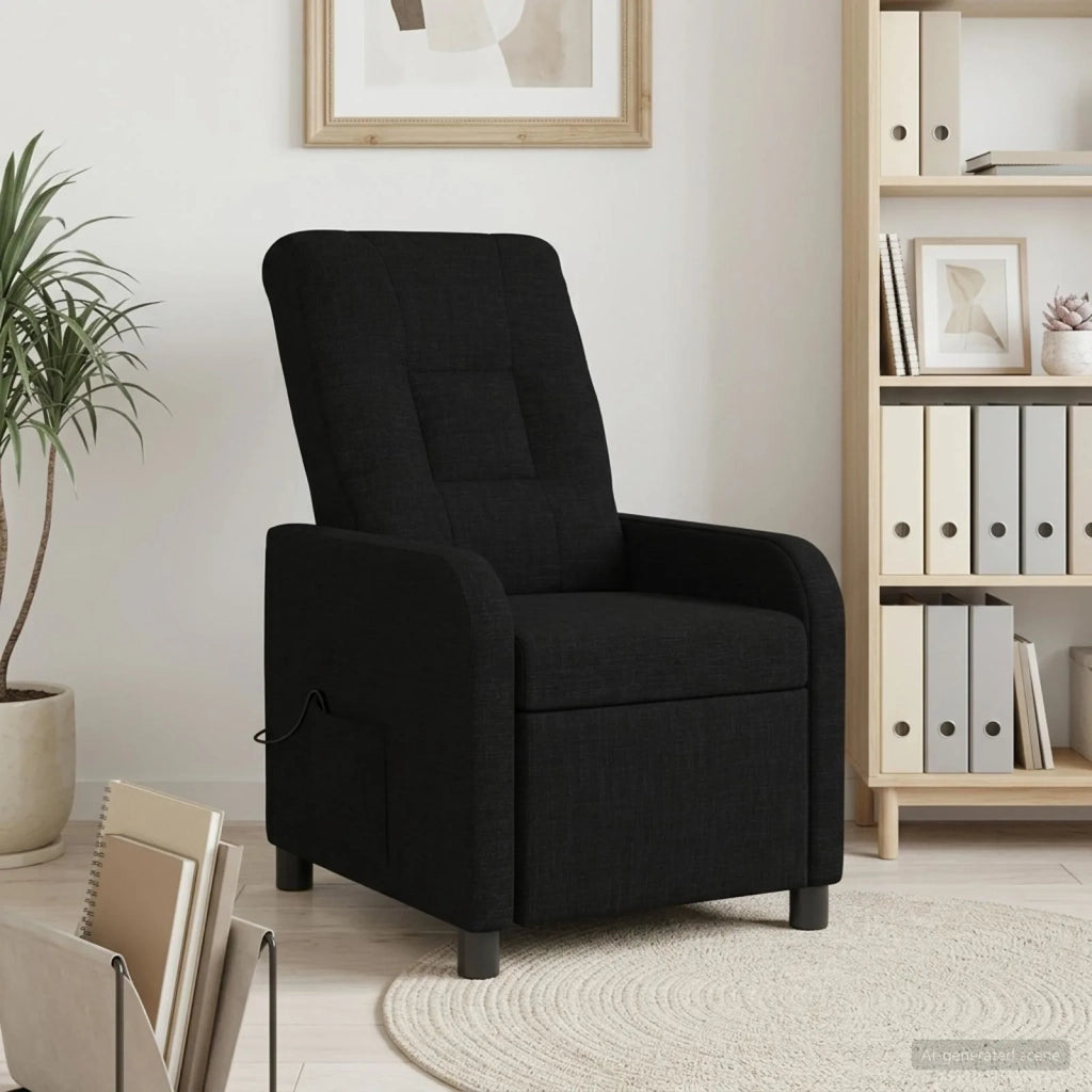Poltrona Massaggiante Nero Tessuto 42035035
