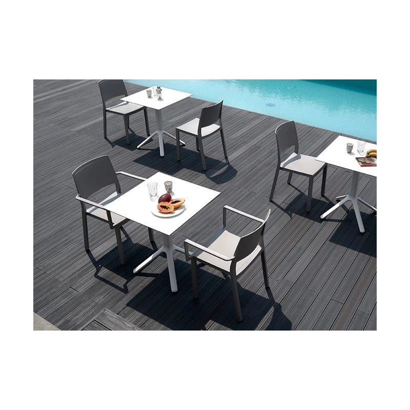 SET 4 SEDIE KATE CON BRACCIOLI TECNOPOLIMERO SCAB DESIGN - Lino 11