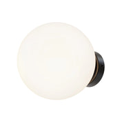 Maytoni Applique minimalista Basic form 1 luce E14 nero metallo diffusore bianco