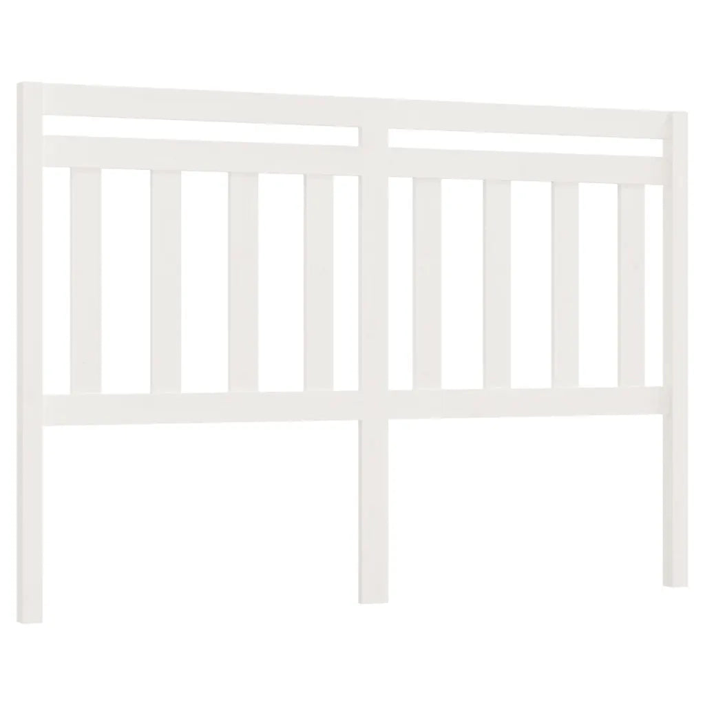 Testiera per Letto-Testata-Testiera Decorativa Bianca 166x4x100cm in Legno Massello di Pino 752893