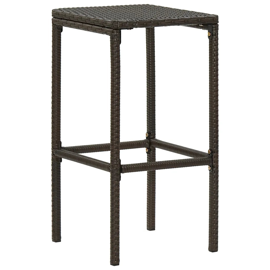 Set da Bar da Giardino 9 pz con Cuscini Marrone 3068013