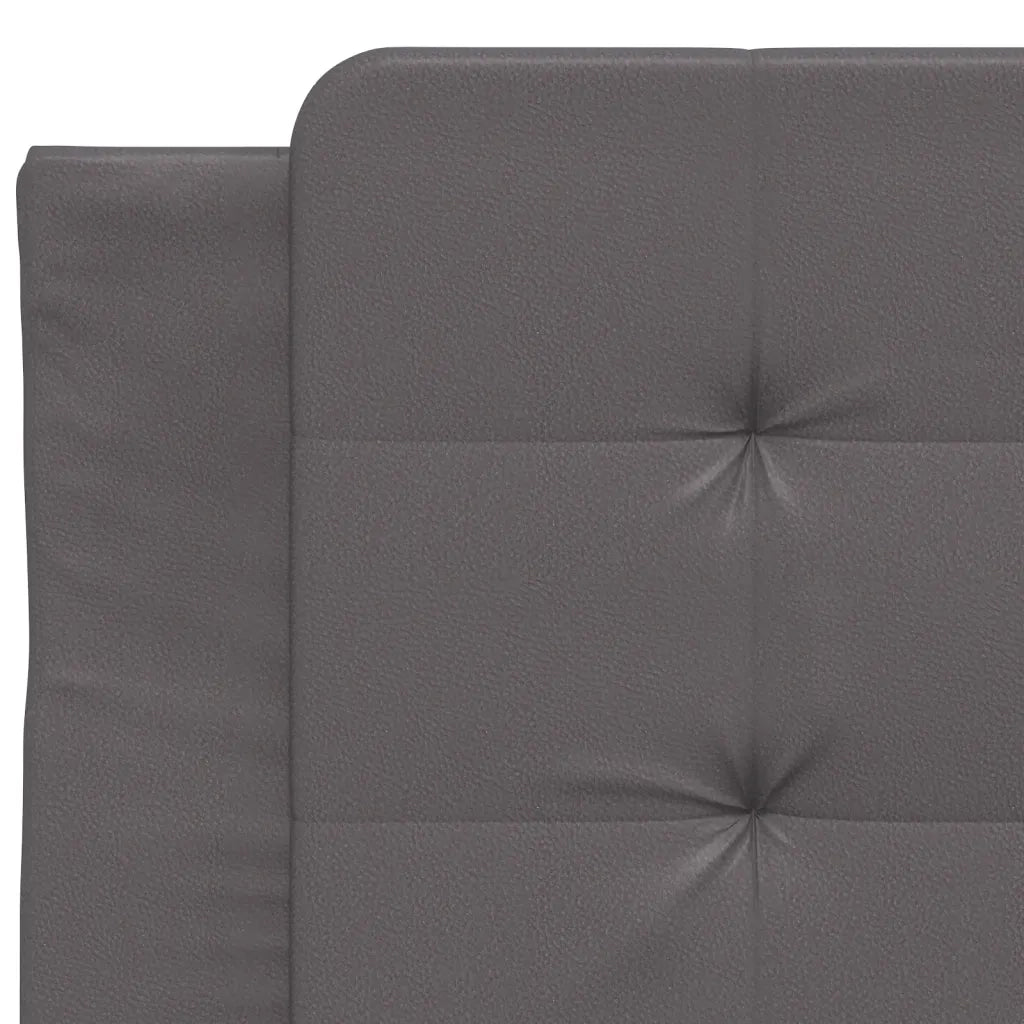 Letto singolo | Letto per adulti | Giroletto senza Materasso Zadar Grgio 80x200 cm in Similpelle