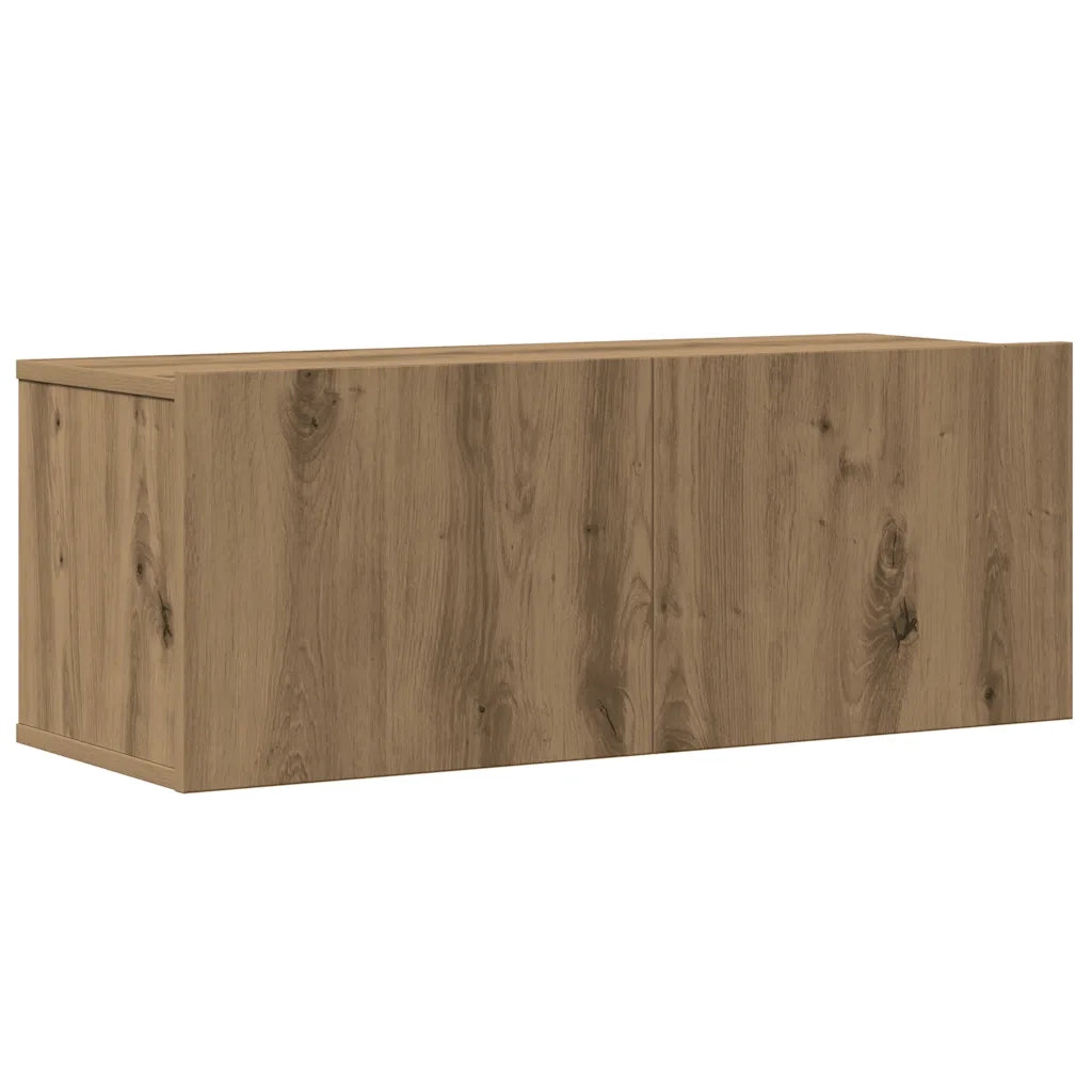Set Mobile TV 6 pz Montato a Parete Rovere in Legno Multistrato 3329150