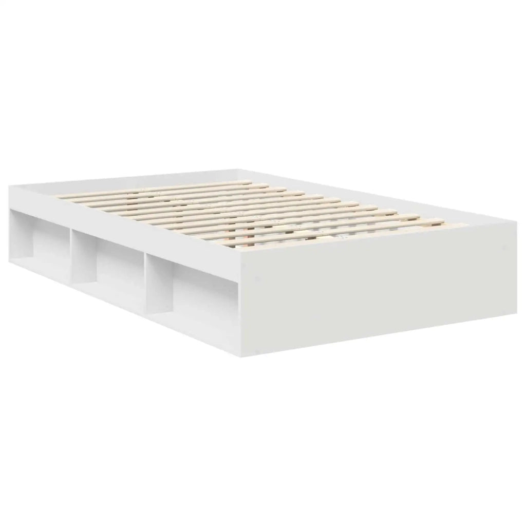 Struttura del letto Bianco 120 x 200 cm Legno multistrato
