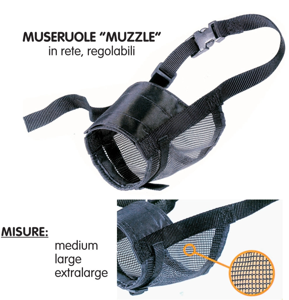 MUSERUOLA PER CANI MUZZLE IN RETE TAGLIA  M- FERPLAST- 1,0 pz