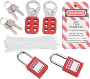 Kit di blocco-sigillatura elettrico - kit di blocco-sigillatura LOTO - dispositivi di sicurezza - asticciole - zaino per attrezzatura di sicurezza.