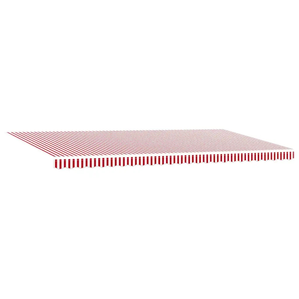 Tettuccio Elettrico Retrattile Rosso e Bianco 600 × 350 cm 3331719