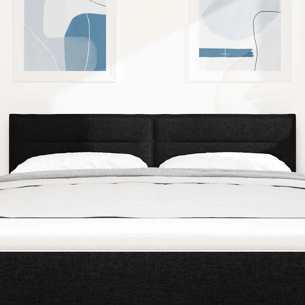 Testiera | Testata Nero 144 cm Tessuto