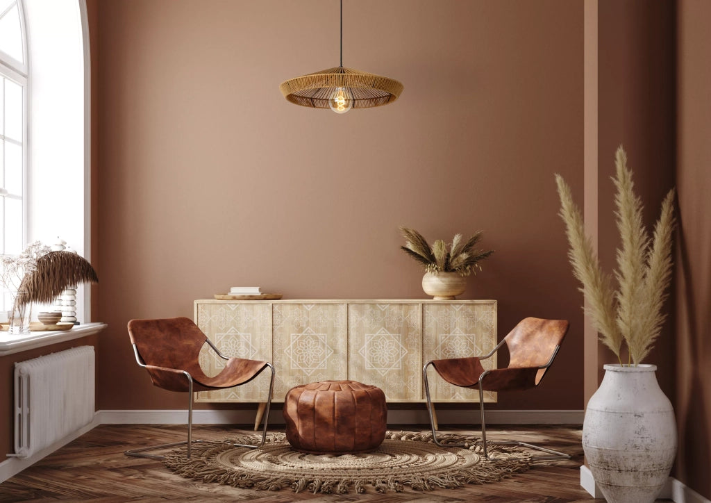 Lampada a sospensione boho carta Ø50 Yunkai E27 Lucide