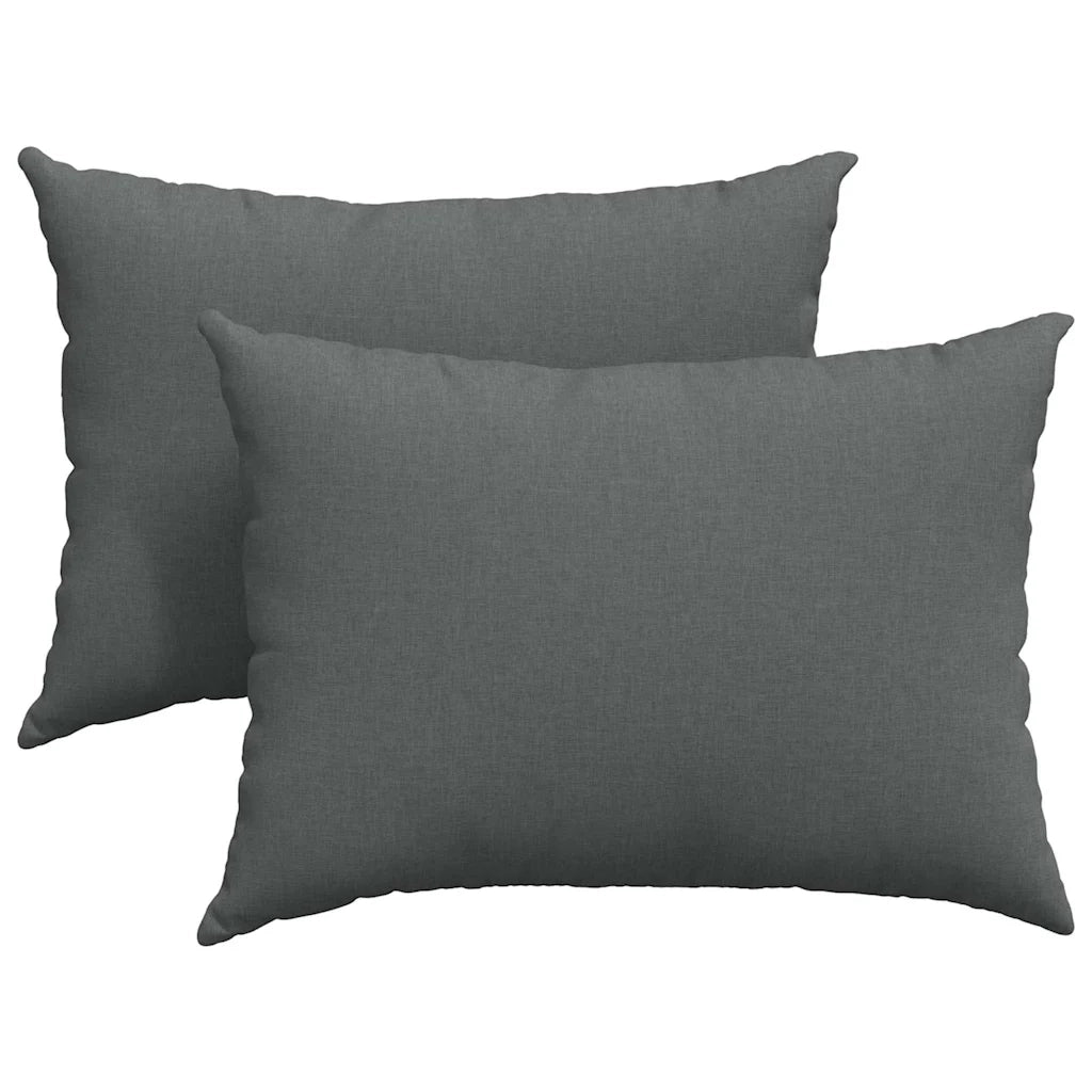 Cuscini da Divano 2 pcs Grigio scuro 70 x 50 cm Tessuto 42013740