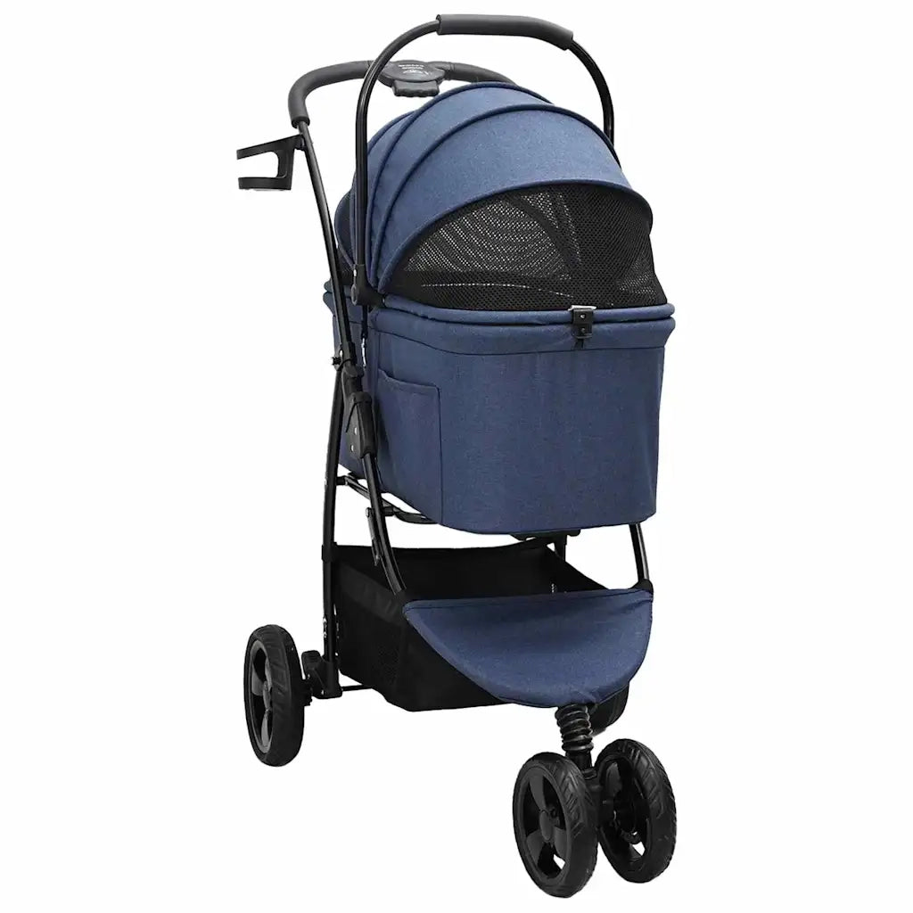 Passeggino pieghevole per animali Blu 78 x 54 x 101 cm CFW3382601
