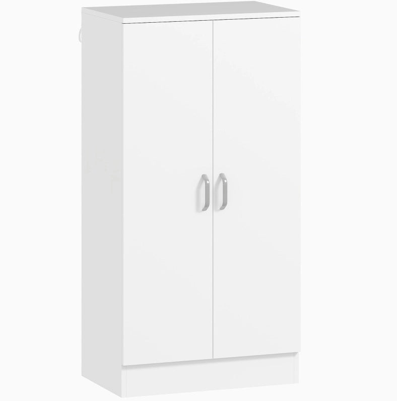 Mobile portascarpe bianco 7 ripiani 55x35x108 cm