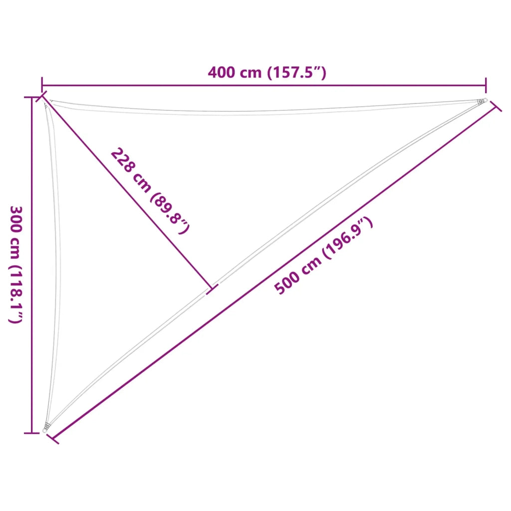 Vela Parasole | Telo Ombra | Vela da ombra solare Giallo e Bianco 3 x 4 x 5 m