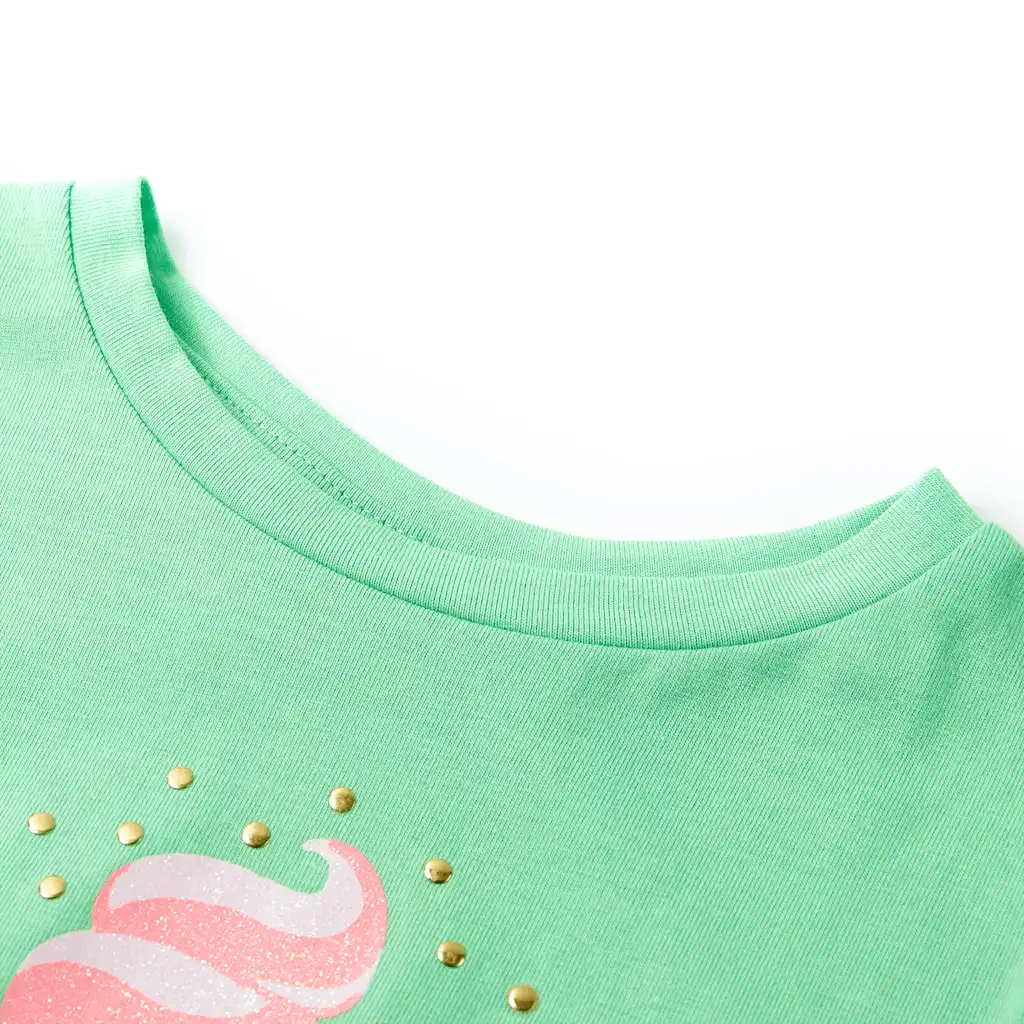 Maglietta da Bambino Verde Chiaro 128