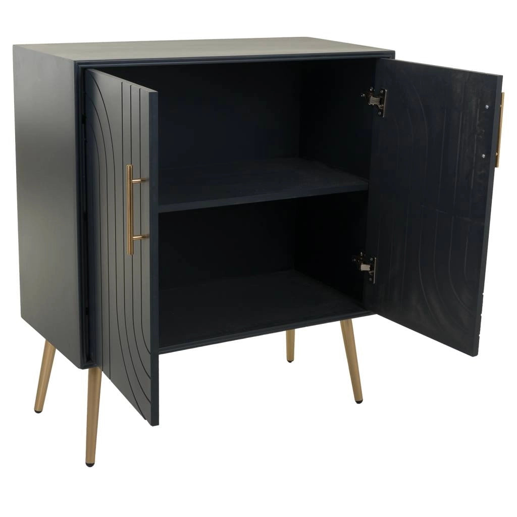 Mobile da ingresso in legno e metallo 75x37x84,5