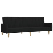 Divano letto | Sof¨¤ letto | Letto singolo a 2 Posti Nero in Tessuto