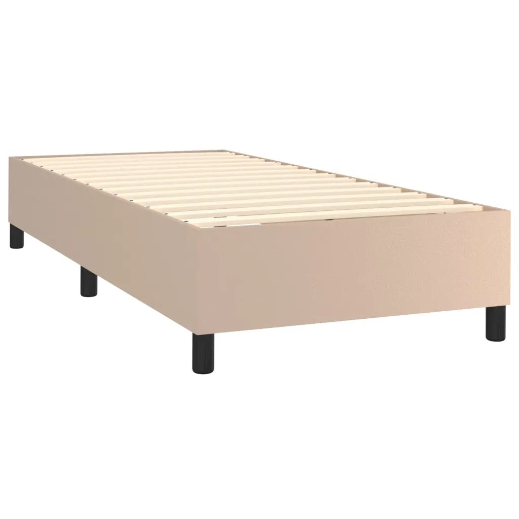 Giroletto Molle Materasso e LED-Struttura Letto Cappuccino 90x190 cm Similpelle 425842