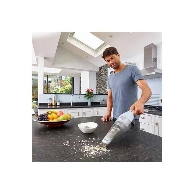 Black & Decker NVC215W aspirapolvere senza filo Blu, Grigio Senza sacchetto