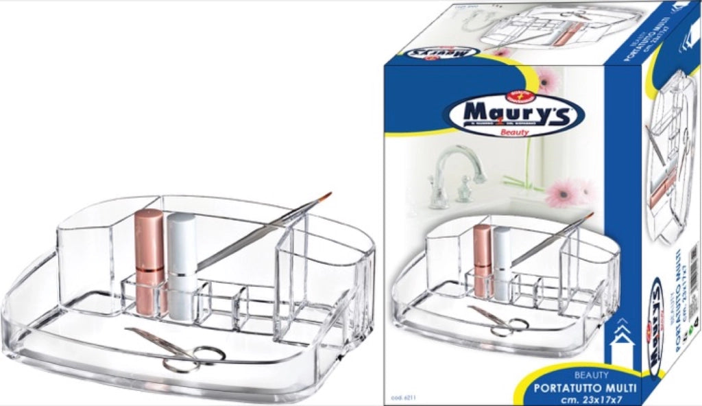 MAURY'S BEAUTY PORTA COSMETICI MULTIUSO 23 X 17 X H7 CM