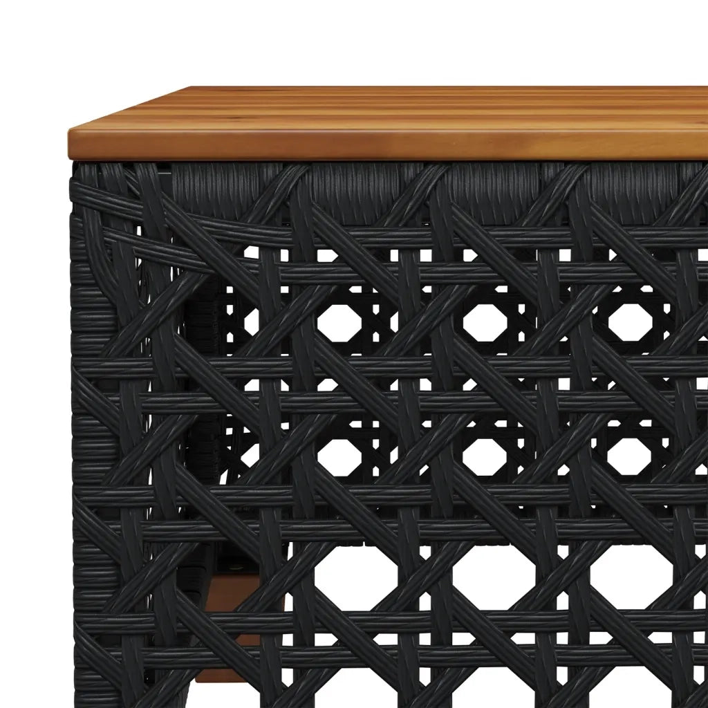 Set Divani da Giardino con Cuscini 7pz Nero Polyrattan 3261746