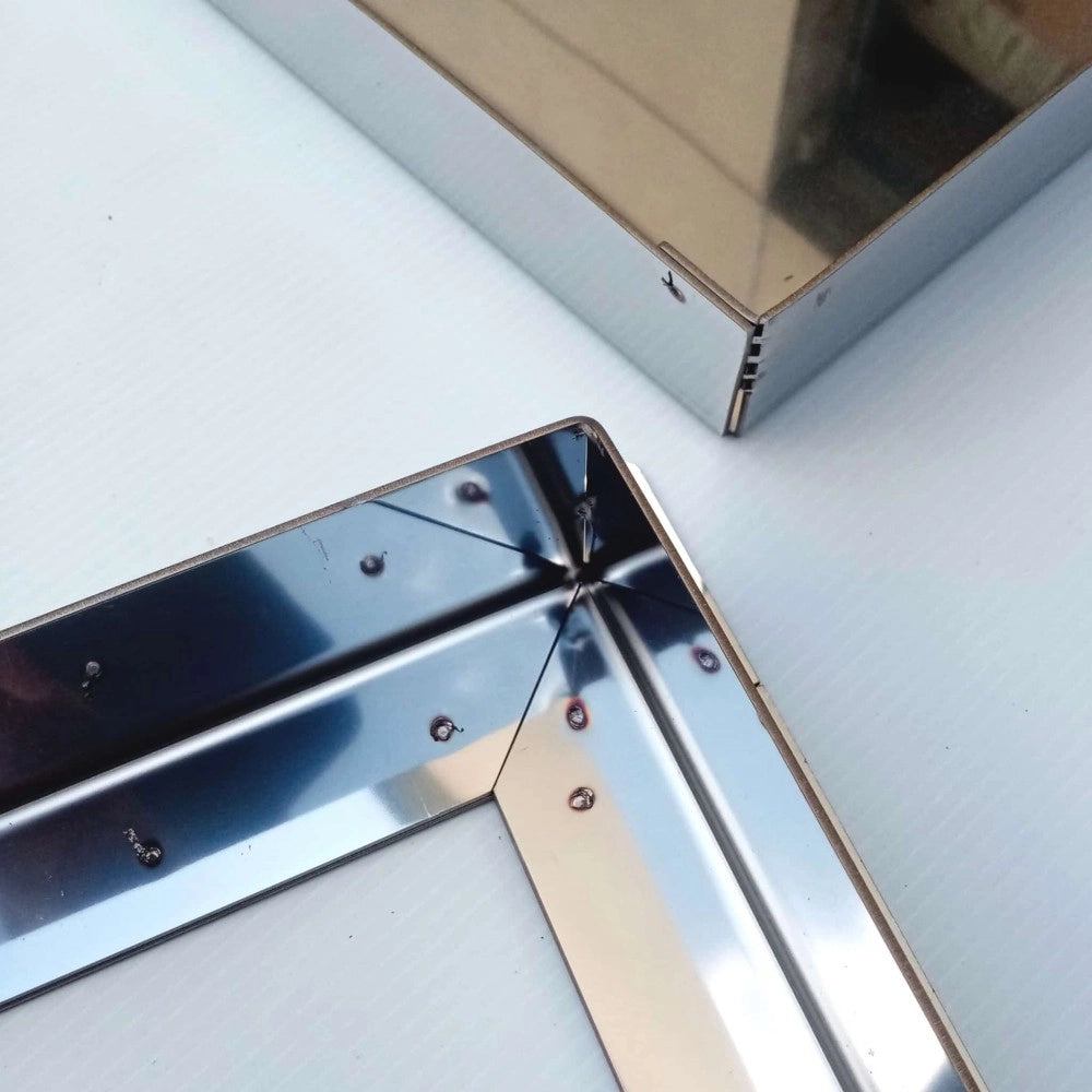 Sigillo 400 x 400 x h 50mm chiusino di acciaio inox pesante da incasso