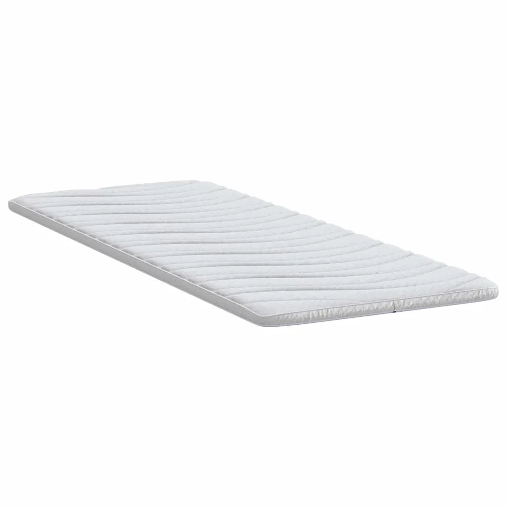 Topper per materasso-Materassino Bianco 70 x 200 cm Tessuto a maglia 268385