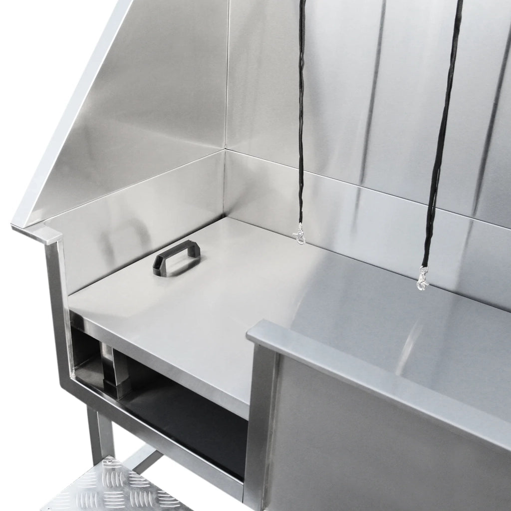 Vasca da Bagno per Toelettatura Cani Gatti e Animali Domestici in Acciaio Inossidabile Inox – 600mm
