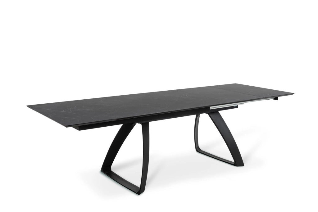 Barret - Tavolo Allungabile (170/270 x 90 cm) in HPL su MDF Nero