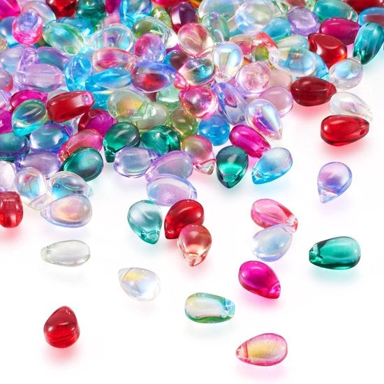 Collana a goccia 200 pezzi - 10 colori - Accessori per gioielli - Hangers - Perle di alta qualità
