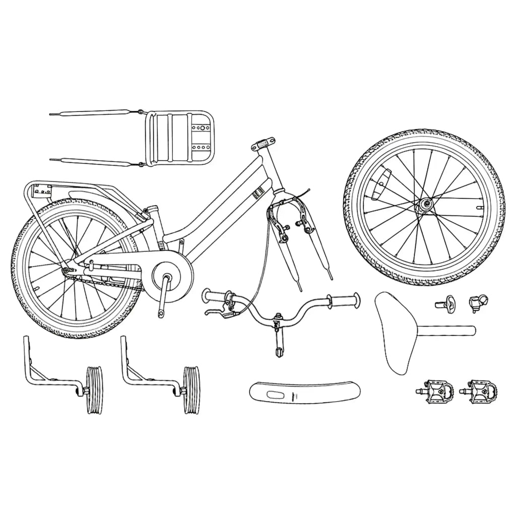 Bicicletta per Bambini | Bici per bambini 14 Pollici per bambini da 3 a 5 anni