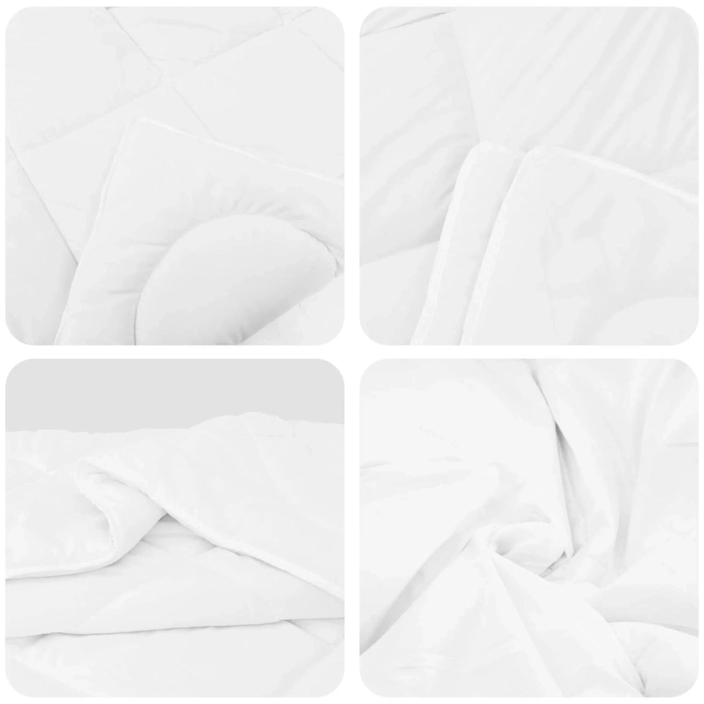Set di Piumoni con cuscino 2 pcs Bianco Microfibra 3376868