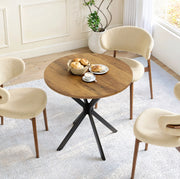 Tavolo rotondo da cucina in stile rétro, 80 cm