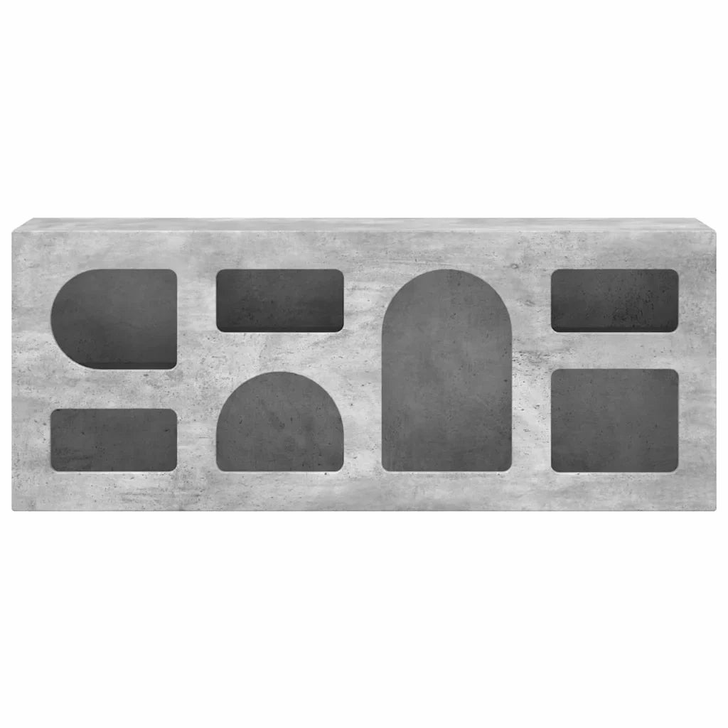 Porta TV moderno rettangolare 100 x 35 x 40 cm con ampio spazio di archiviazione e atmosfera pulita in legno ingegnerizzato grigio cemento 02_0054758