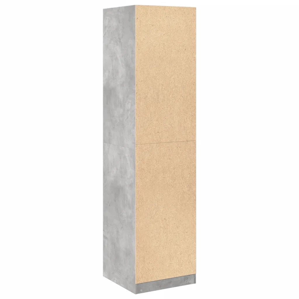 Armadio Grigio Cemento 50x50x200 cm in Legno Multistrato CFW9517529