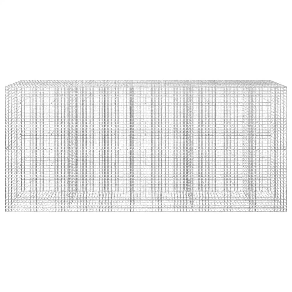 Gabione con filo da 5 mm e rete da 5x5 cm 450x30x200 cm 3464211