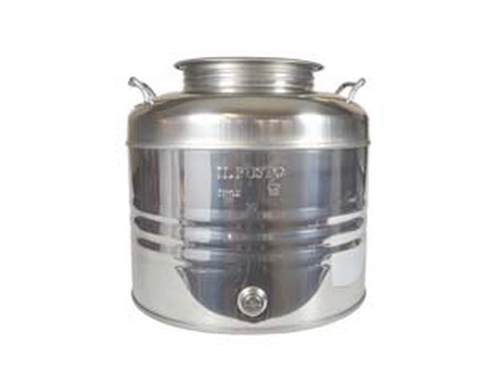 1pz fusto inox per olio graffato lt.20 - ø mm.310x332h. cod:ferx.fer361286