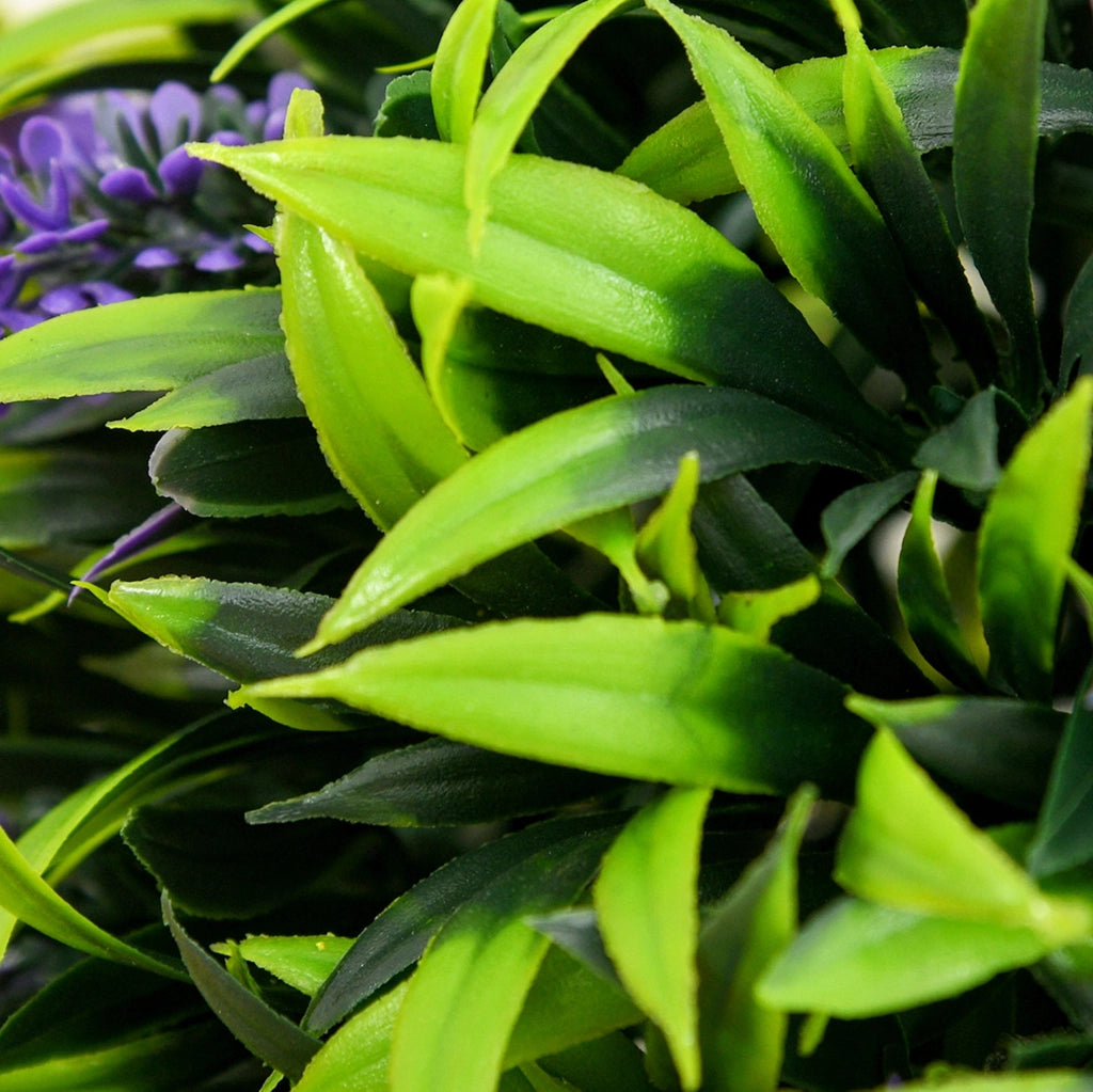 Set di 2 piante artificiali ULEVR lavanda 70 cm con vaso, in plastica verde per interni ed esterni