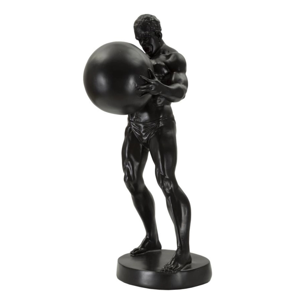 Scultura VKH371, Nero, Poliresina, 18,5x20,5x43,5 cm