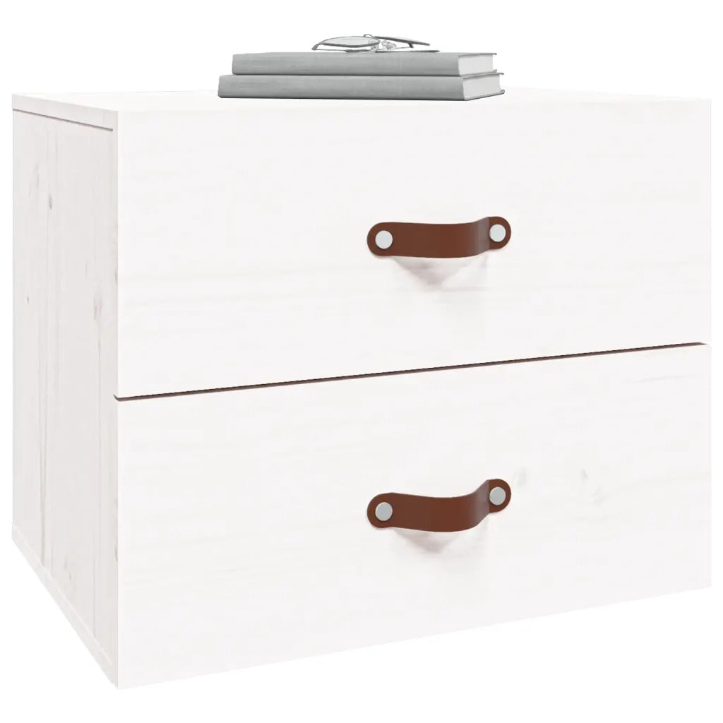 Comodino a Muro Bianco 50x36x40 cm 820978