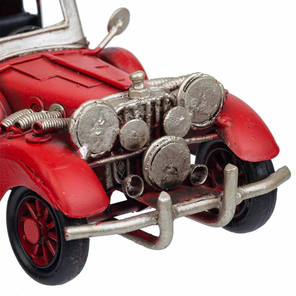 Auto in metallo rossa 16x7,5x7h