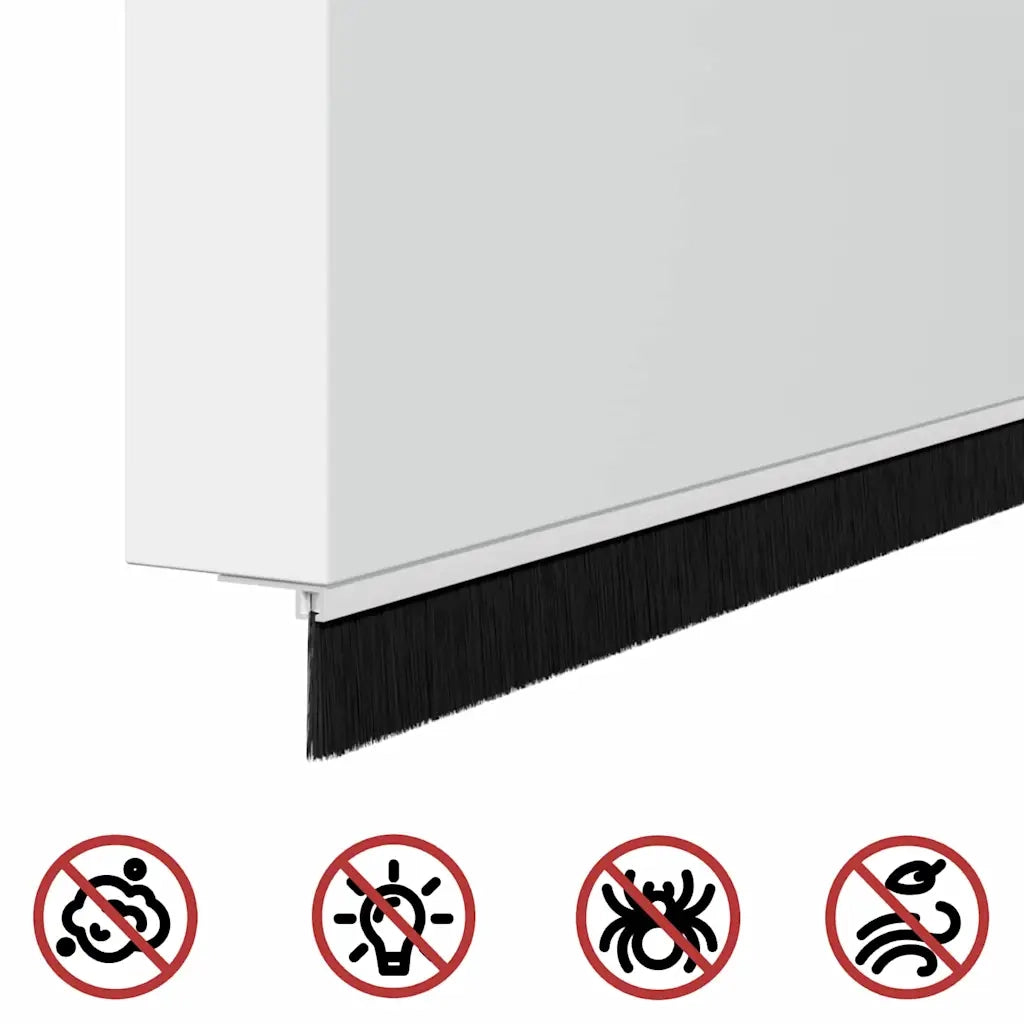 Spazzole per porte autoadesive 2 pz Bianco 100 cm CFW2520676
