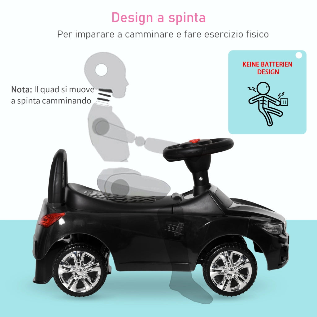 Macchinina per Bambini Cavalcabile ¨C Minimal ¨C Nero