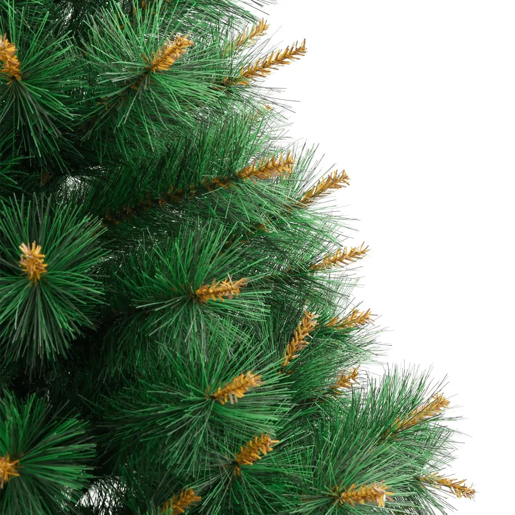 Albero di Natale Artificiale Incernierato-Albero Natalizio con Base 210 cm 751338