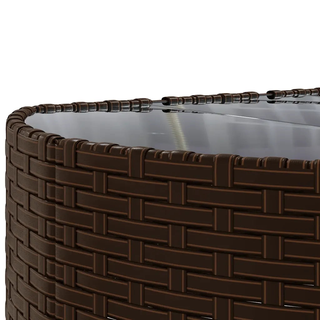 Set Divano da Giardino 5 pz con Cuscini Marrone in Polyrattan 3308374