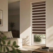 Tenda zebra marrone, 80x230 cm, larghezza tessuto 75,9 cm, poliestere – calda e resistente, ideale per camere, regalo classico