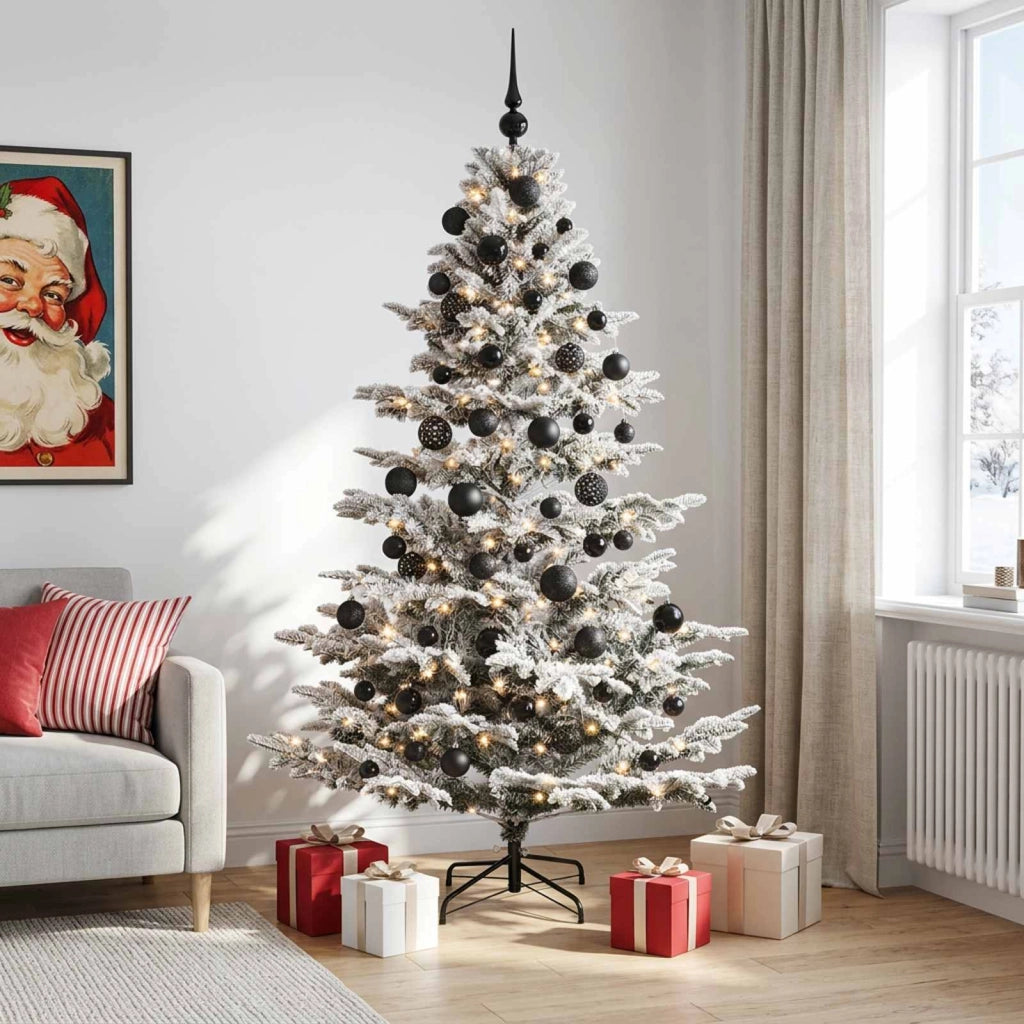 Albero di Natale artificiale con palline 180 cm 300 LED 3466391