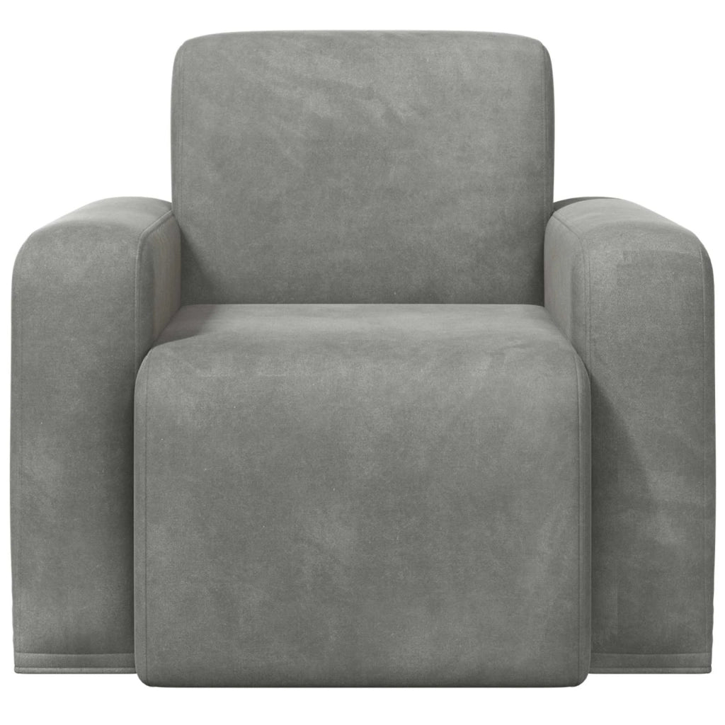 Poltrona Grigio Chiaro Velluto (V) 42042429