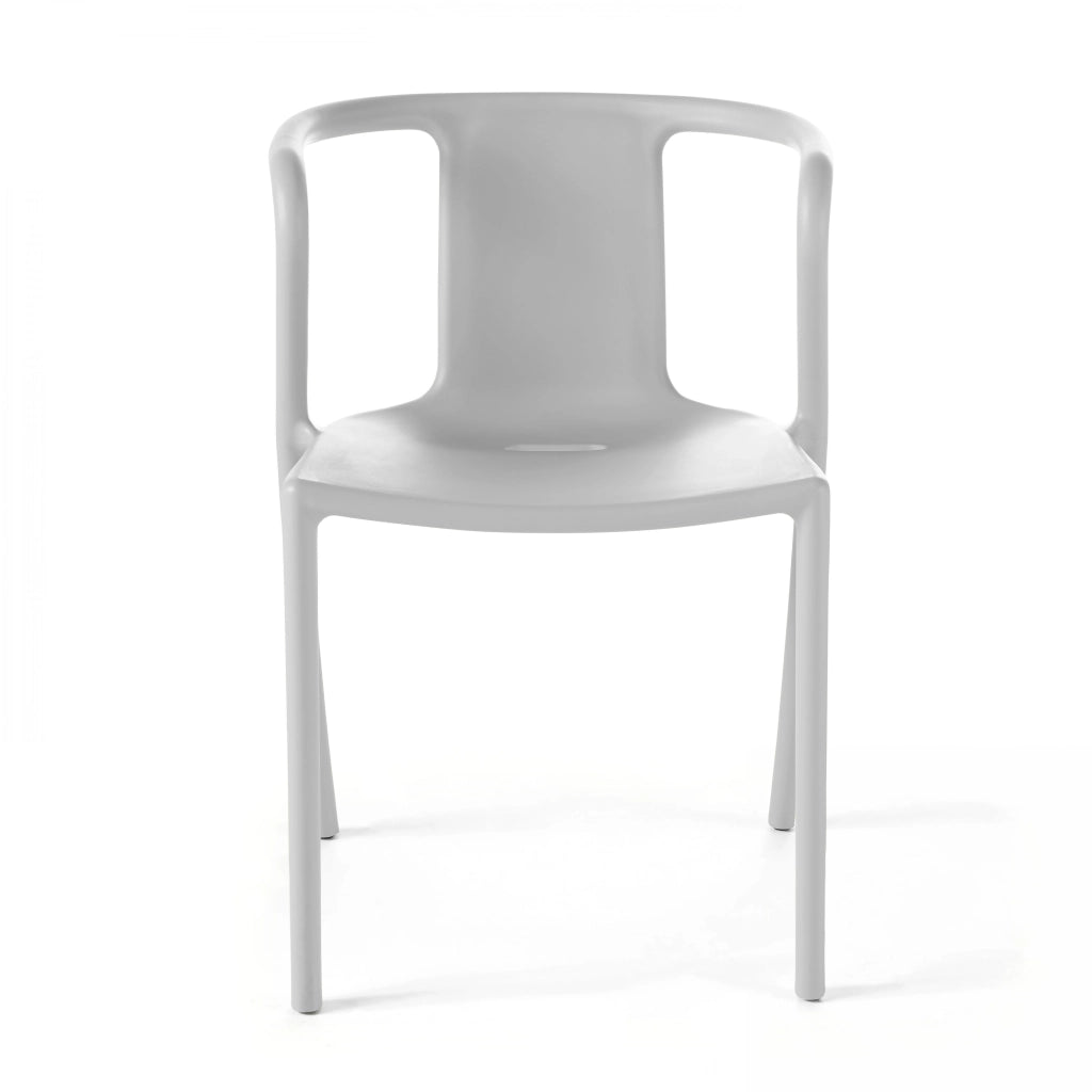 Oviala - Set di 4 sedie in plastica bianca