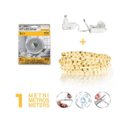 KIT STRISCIA LED 1 MT  4.8W 12V calda