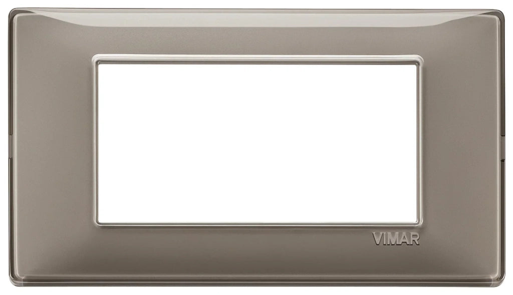 Vimar Plana placca 4 moduli colore cenere 14654.40